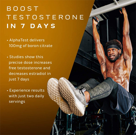 MuscleTech Testosterone Booster for Men, AlphaTest for Muscle Growth, Stamina & Energy - 120 Pills 60 Servings