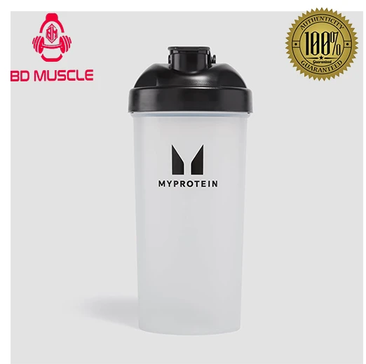 My Protein 700 ml Plastic Shaker Bottle Clear/Black