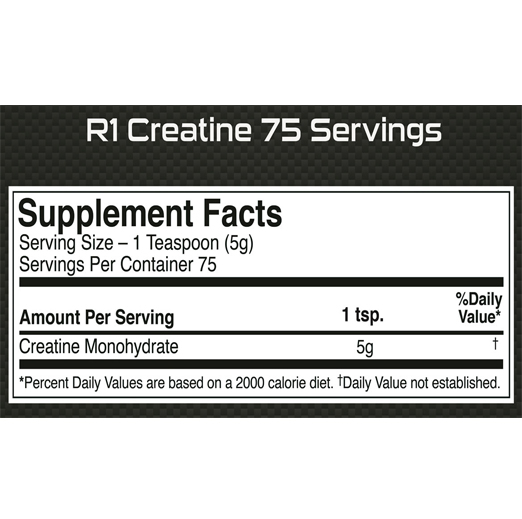 RULE 1 CreatineMicronized Creatine 75 Servings