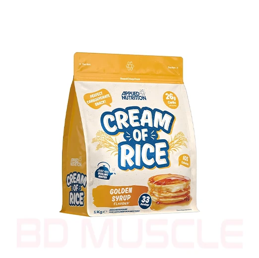 Applied Nutrition Cream of Rice - High Carbohydrate Cream of Rice Supplement, Easy to Digest, Low Sugar, Low Fat, 1kg-33 Serving